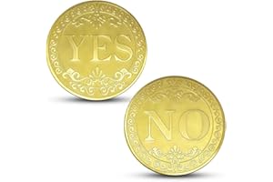 Lymhy Yes No Coin Authentic 24k Gold Collectible Coin Memorabilia Gift