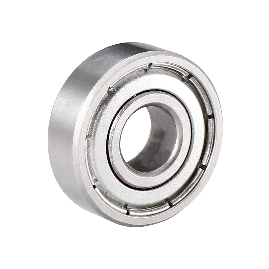 sourcing map 607ZZ Deep Groove Ball Bearing Double Shield 607-2Z 80017, 7mm x 19mm x 6mm Chrome Steel Bearings (1-Pack)