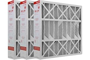 Pleated Air Furnace Filter Fits with Honeywell FC100A1011 Genuine OEM 20x20x4 MERV 11 HVAC Filter – Pack of 3