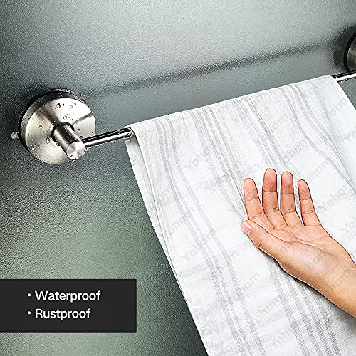 YOHOM Suction Cup Towel Bar for Shower 17 inch Bathroom Shower