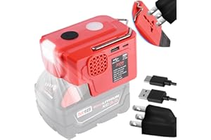 ELEELLAYA 200W Power Inverter for Milwaukee Inverter DC 18V to AC 110-120V with 1 USB & 1 Type C for Milwaukee 18v Battery Inverter Portable Power Station Generator for Compliances Such as Phones Tablet