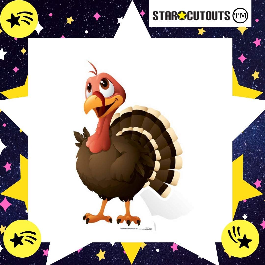 Star Cutouts Ltd SC990 Turkey Cardboard Cutout/Stand Up/Standee Perfect for Children's Christmas Decorations - Image 4