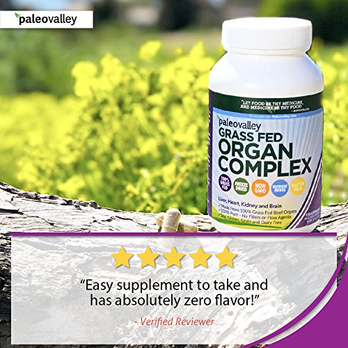 Desiccated Beef Organ Capsules Paleovalley Grass Fed Organ Complex