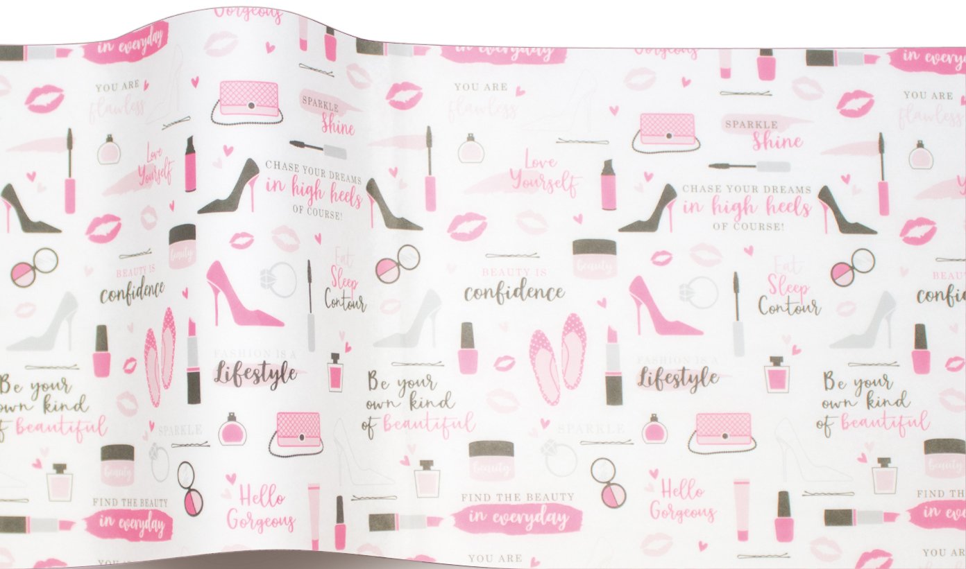 SatinWrap Luxury Printed Tissue Wrapping Paper Rodeo Drive 5 Sheets, ptis.336