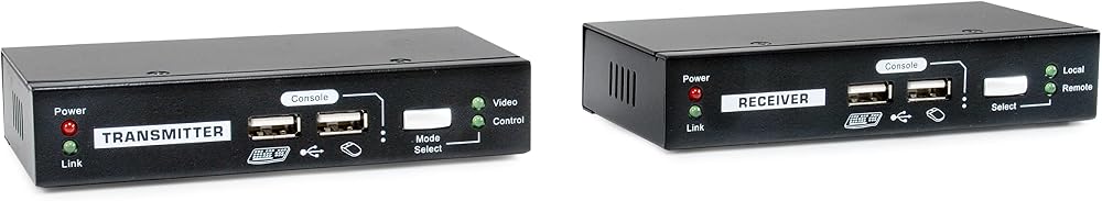 LevelOne KVM-9036 KVM Cat.5 USB Extender IP Receiver Transmitter Kit 100m