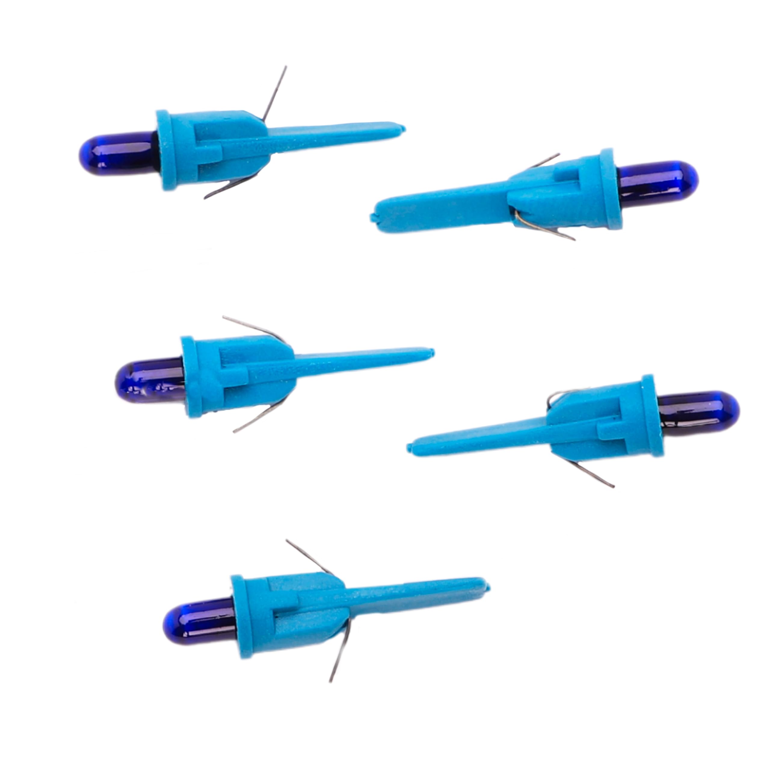 Christmas Concepts® Pack of 5 Blue Push in Spare Bulbs - 7V 0.49W 0.07A - Replacement Bulbs for Micro Lights