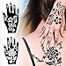 Lady Up 10 Sheets Henna Tattoo Stencils Temporary Tattoo Temples Set Indian Arabian Tattoos Reusable Stickers Stencils Body Art Designs for Hands