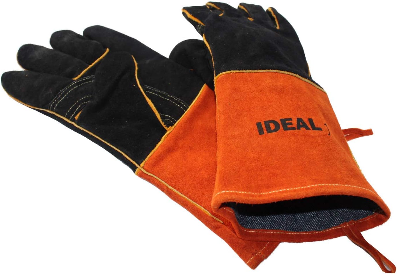 IDEAL Pro Heat and Fire Resistant Gloves Large 14", for BBQ Ovens, Grill, Fireplace, Stove - Image 3