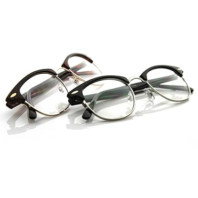Classic Vintage Half Frame Horn Rimmed RX Sunglasses Kuwait