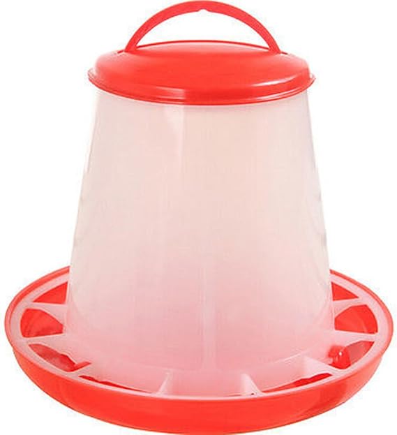 Hängender Futtertrog Für Hühner, Enten & Kleintiere – 4 Liter, Blau, Aus Lebensmittelechtem PP