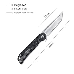 Kizer Begleiter Pocket Folding Knife, Tanto Blade