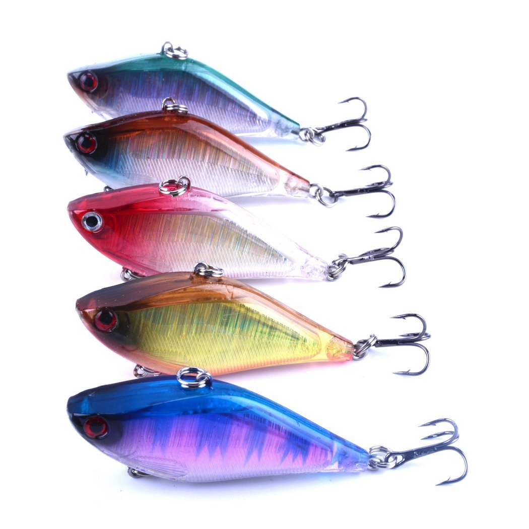 即日発送 ルアー材料 5pcs Aorace ロット13 5 B01mdp6hl9 5色 Crankbaits Vibルアー振動バイブrattle フックbaits Cmトップ品質釣りルアーsinking 6 G 衝撃特価