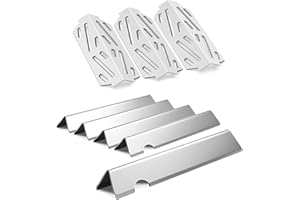 Dongftai SF603B (5-Pack) SF604A (3-Pack) 16 Ga Flavorizer Bars and Heat Plates for Weber 66032 66795 66040, Genesis II 300 Series II E-310, II E-315, II E-330, II E-335, II S-310, II LX E-340