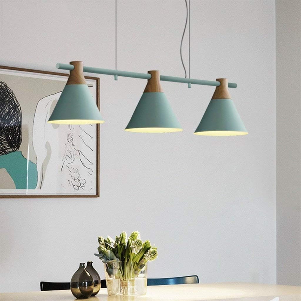 LYHY 3-Lichter Nordeuropa Modern Log Metall Eisen Trichter