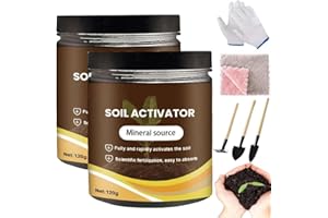 2Pcs Softmildty Soil Activator,Dirt Health Booster,Activator Mineral Source for Plants Vegetables,Mineral Source for Potting 