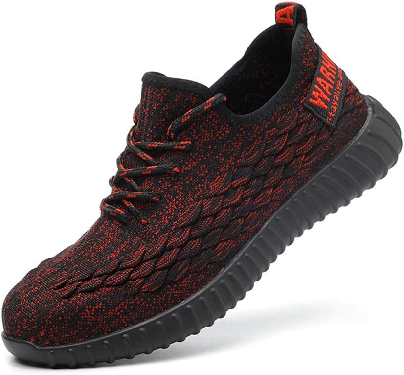 Lightweight Safety Shoes with Steel Toe Cap and Kevlar Midsole in Sneaker Outlook, Puncture Proof Breathable Comfy Work Shoes