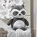 Bedtime Originals Little Rascals Raccoon Plush Ringo, Black/White
