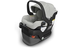 UPPAbaby Mesa V3 Infant Car Seat - Easy Installation + SmartSecure Technology - Attaches to Stroller | Base + Infant Insert Included - Savannah (Grey Mélange)
