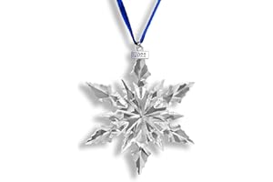 XIANGBAN Maxistal 2022 Edition Crystal Snowflake Ornament Christmas Tree Ornament Home Decor Gift (Transparent)