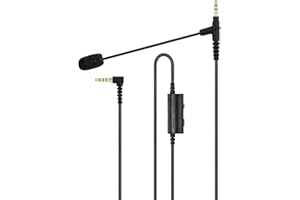 Cable Boom Microphone Compatible with HyperX Cloud Flight | 3.5mm Jack Headphone - Volume Control for Playstation PS4 or Xbox One Controller, PC, Tablet,Laptop,Smartphone - Boompro Gaming Mic (150CM)