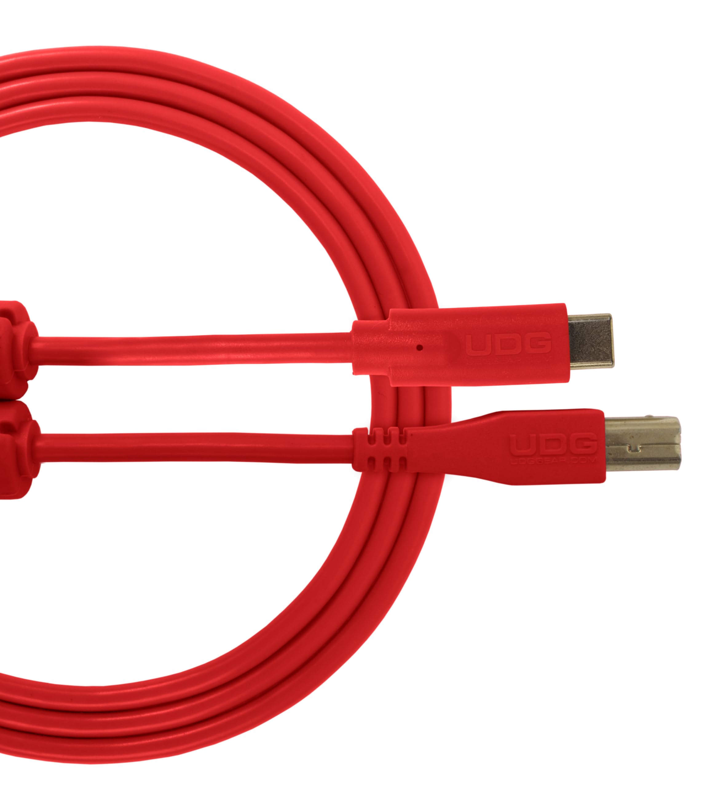 UDG GEAR U96001RD USB 2.0 (C-B) - High-speed Audio Optimized USB 2.0 C to B cable, Red, 1.5 Meter โ image 1