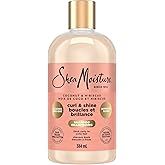 SheaMoisture Coconut & Hibiscus Curl and Shine Shampoo for Thick Curly hair with Silk Protein & Neem Oil Sulfate Free 384 ml