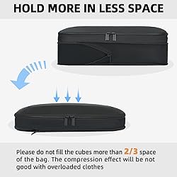 BAGAIL 4 Set/6 Set/8 Set Compression Packing Cubes
