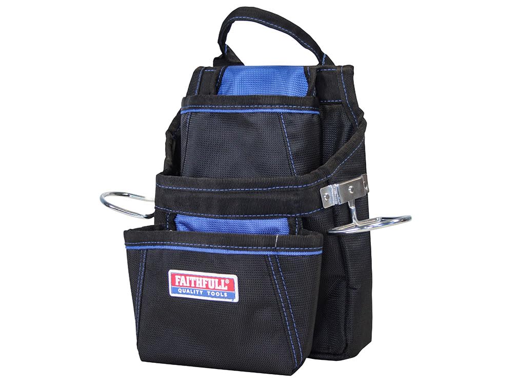 Faithfull Fasteners Pouch 2100d Nylon Multi Colour 250 x 310mm