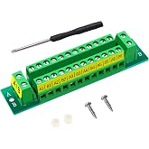 Tanbupu 16 Amp 2x12 Position Terminal Block Distribution Module Power Distribution Board for AC DC