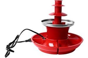 Sorandy 3 Layer Chocolate Fountain, Mini Chocolate Fountain Machine, Stainless Steel Electric Chocolate Fondue Fountain with 