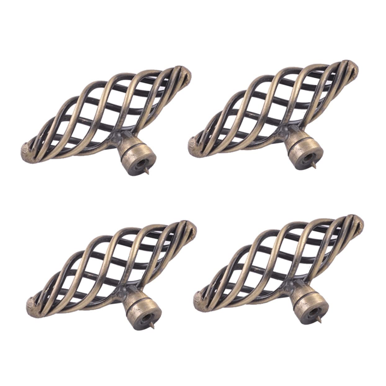 ABOOFAN 4pcs Cupboard Handles Door Knobs Cabinet Pulls Bird Cage Dresser Knobs Alloy Door Alloy Cabinet Drawer Drawer Door Birdcage Door Handle Green Dressing Table — image 1