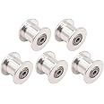 WINSINN GT2 Idler Pulley 20 Toothless 3mm Bore 10mm Width Timing Pulley Wheel Aluminum for 3D Printer (Pack of 5Pcs)