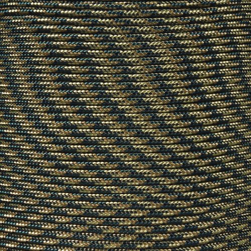 PARACORD PLANET 10, 25, 50, and 100 Foot Hanks of 425 Paracord (3mm) - Made of 100% Nylon for Tactical, Crafting, Survival, General Use, and Much More (R Camo, 100 Feet)