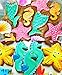 KENIAO Under the Sea Cookie Cutters Set Shark Whale Biscuit and Fondant Cutters - 7 Piece - Shark, Whale, Mermaid Tail (Whale Tail), Seahorse, Seashell, Octopus and Starfish - Stainless Steel