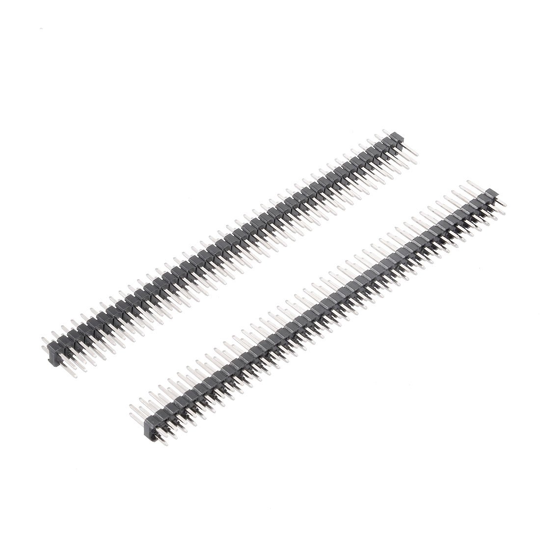 Sourcingmap 20Pcs 2.54mm Pitch 40-Pin 12mm Length Double Row Straight Connector Pin Header Strip for Prototype Shield