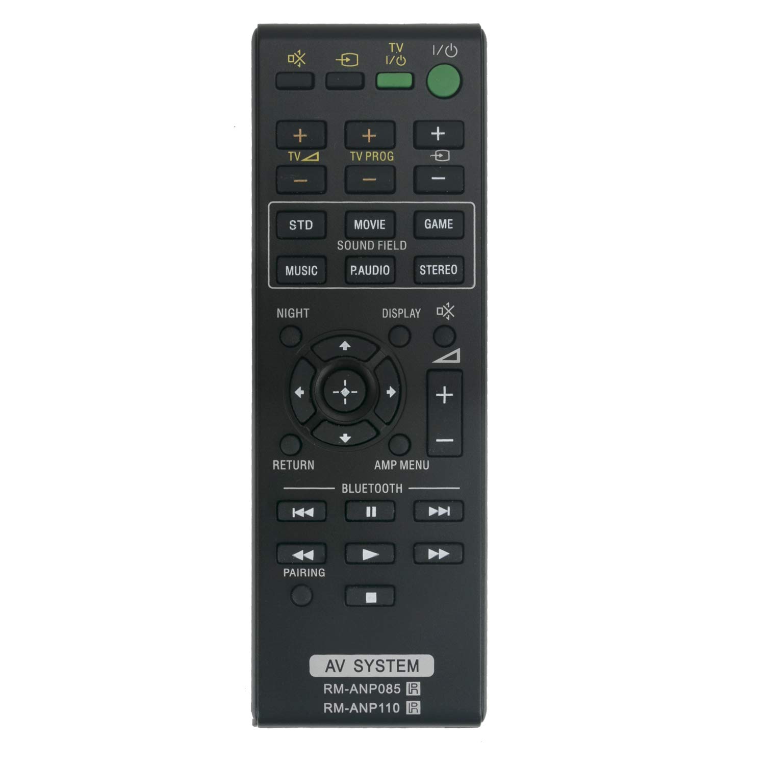 VINABTY RM-ANP085 RM-ANP110 Remote Control Replacement apply for SONY HT-CT260H Home Theater System SA-CT260H Sound Bar sa-ct260h Subwoofer