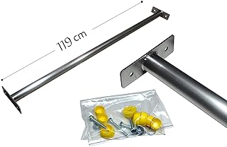 CHYRKA Turnstange aus Edelstahl V2A 119 cm Reckstange Einzelturnreck Turnreck Kletterstange