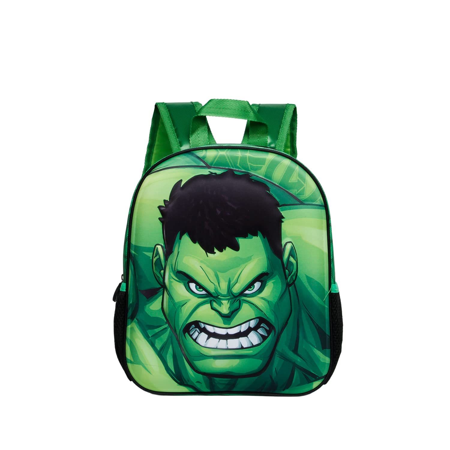 Marvel Hulk Destroy-Small 3D Backpack, Green, 11 x 26 x 31 cm, Capacity 8.5 L