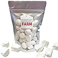 Freeze Dried Candy Vanilla Salt Water Taffy 2 oz - Cut To Bite Sized Pieces - Ships In Box - Deliciously Crunchy, Intense Flavor, Lightweight Snack (Vanilla)