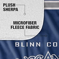 Blinn College Blanket, 60"x80" Primary Logo, Silky