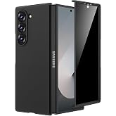 Maxdara for Z Fold 6 Case with Privacy Screen Protector, Black | Support Wireless Charging Thin Cover, Hard PC Protective Phone Cover for Samsung Galaxy Z Fold 6
