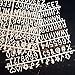 Precut Letters and Characters for Changeable Felt Letter Boards, Approx 1 inch - 252 Characters, Fun Symbols and much more - Canvas Drawstring Pouch (White Letters and Sort Container Only))