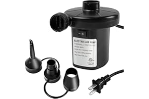 INNZA ENERBRIDGE Air Pump for Inflatables Air Mattress Pump Electric Pool Pump for Swim Ring, Airbed, Snow Tube, Inflate Deflate with 3 Nozzles