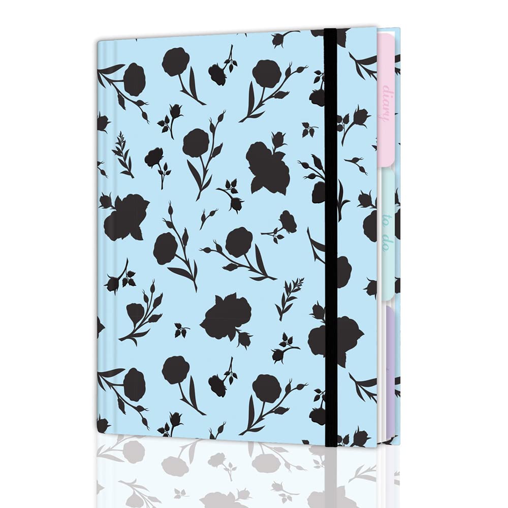 Elegant daily planner/dairy, Work notebook, Work planner, Daily To Do list notebook, Weekly planner pad with HardCover and Elastic Closure, Size 16,5 х 22,5 cm (Colorful3)