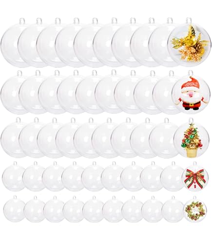 30 Bolas Navideñas Transparentes Iridiscentes – Decoración Brillante Para árbol De Navidad, Resistentes Y Reutilizables