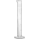 EISCO Graduated Cylinder, 25ml - Class B Tolerance - Octagonal Base - Polypropylene Plastic - Industrial Quality, Autoclavable