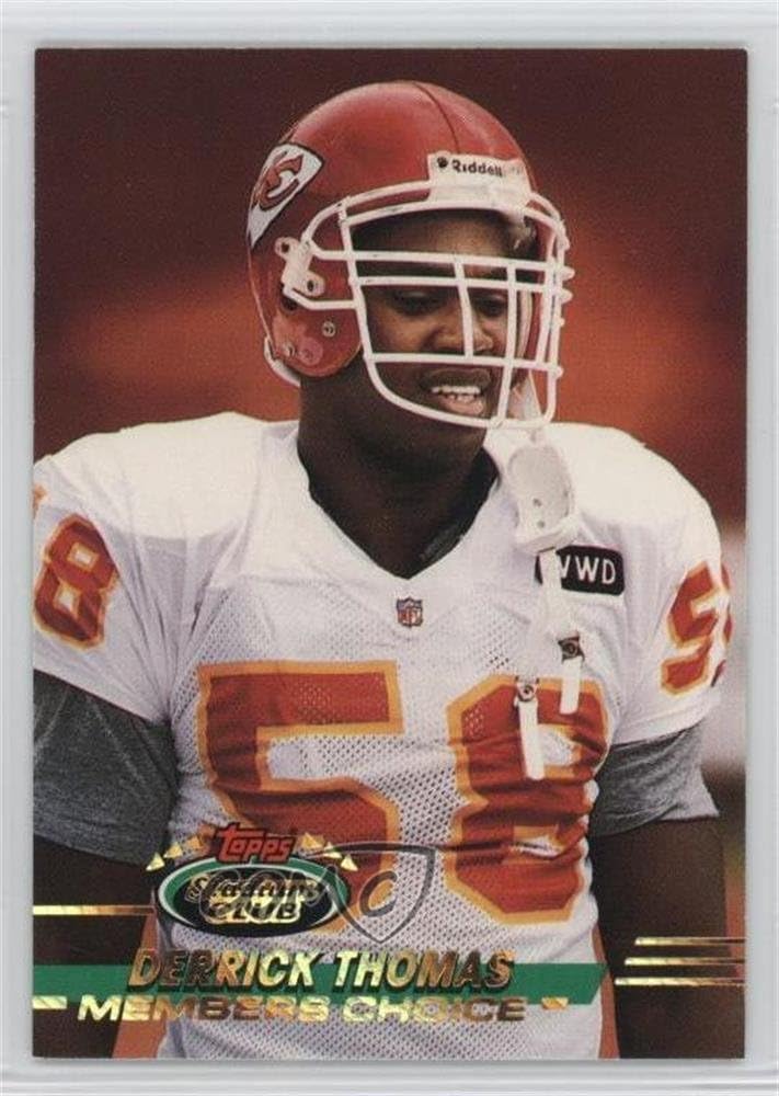 Amazon Derrick Thomas Football Card 1993 Topps Stadium Club 
