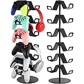 zmgnnd Gamer Gift,6-Tier Controller Headphone Stand Desktop,Ideal Gift for Game Lover - Universal Organizer for Controllers and Gaming Headsets,Unique Present