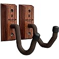 Hold Up Displays Gun Wall Mount, AR Wall Mount, Rifle Wall Mount, Shotgun Holder, Bow Wall Hanger, Gun Hooks for Wall, Walnut