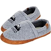 LIFE IS GOOD Men's Closed Back Moccasin Slippers, 303592M - Suede & Fleece Indoor/Outdoor Slip-Ons - Comfortable Lightweight Cozy Mocs with Rubber Soles & Cushioned Foam Available in Different